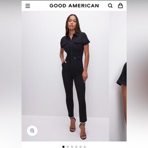 Good American Black Jumpsuit size Large